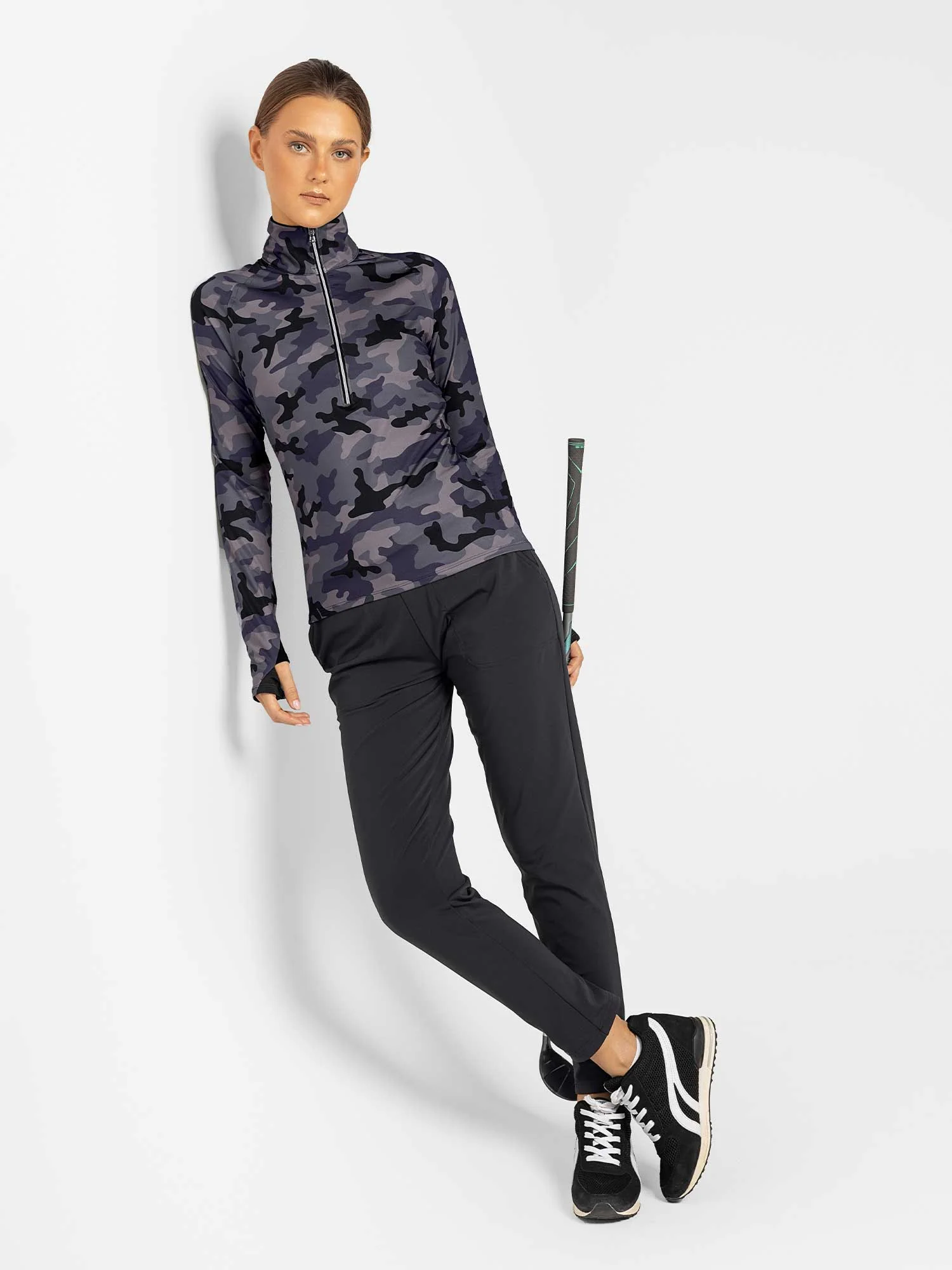 Stylish Women's Golf Pants - Fitted Design with Moisture-Wicking - Image 3