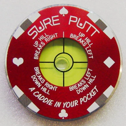 Sure Putt Pro Golf Green Reader - Red Poker Chip - Image 2
