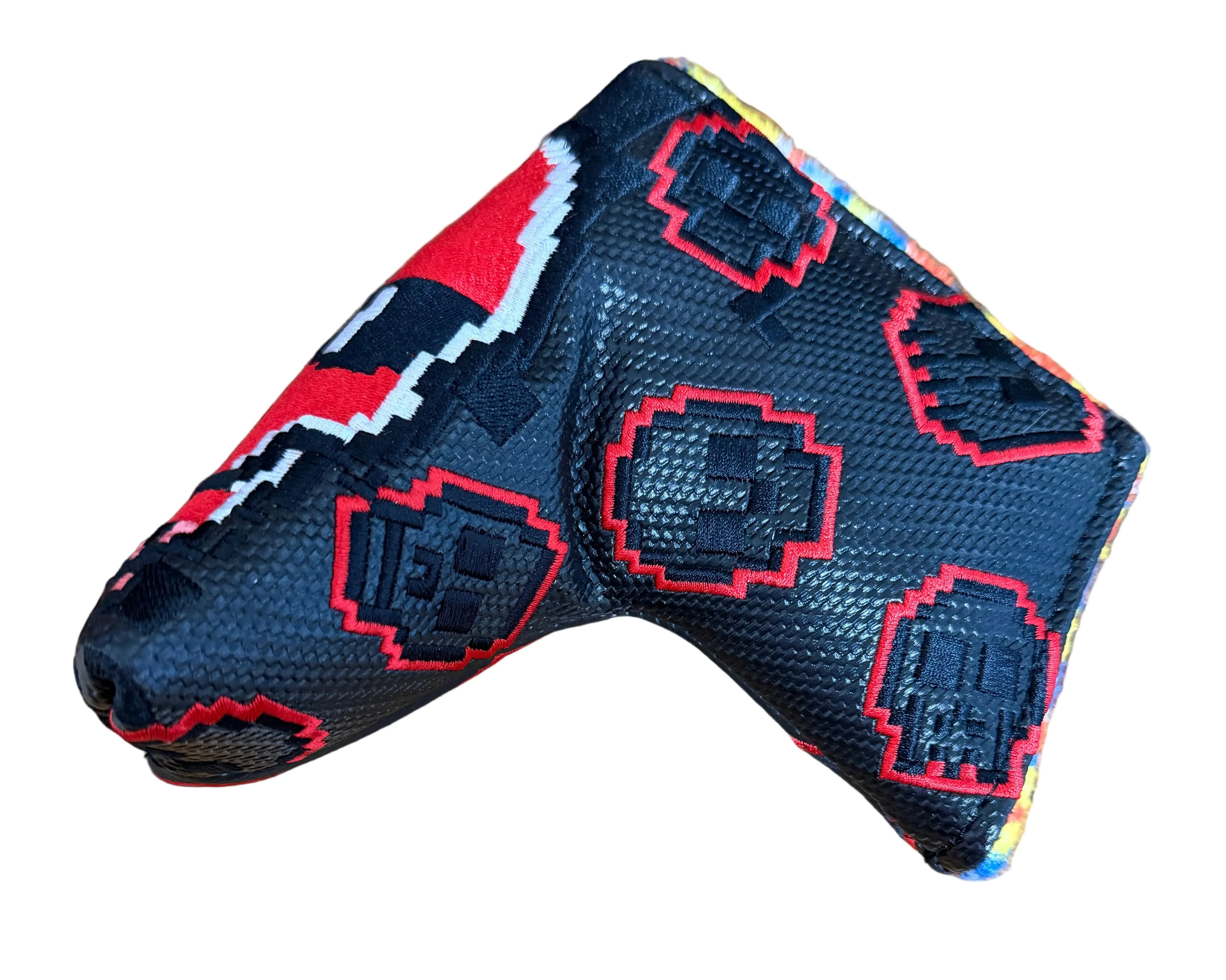 Swag Golf - 8-Bit Skull Red/White/Black Blade Putter Headcover *opened, no bag* - Image 2