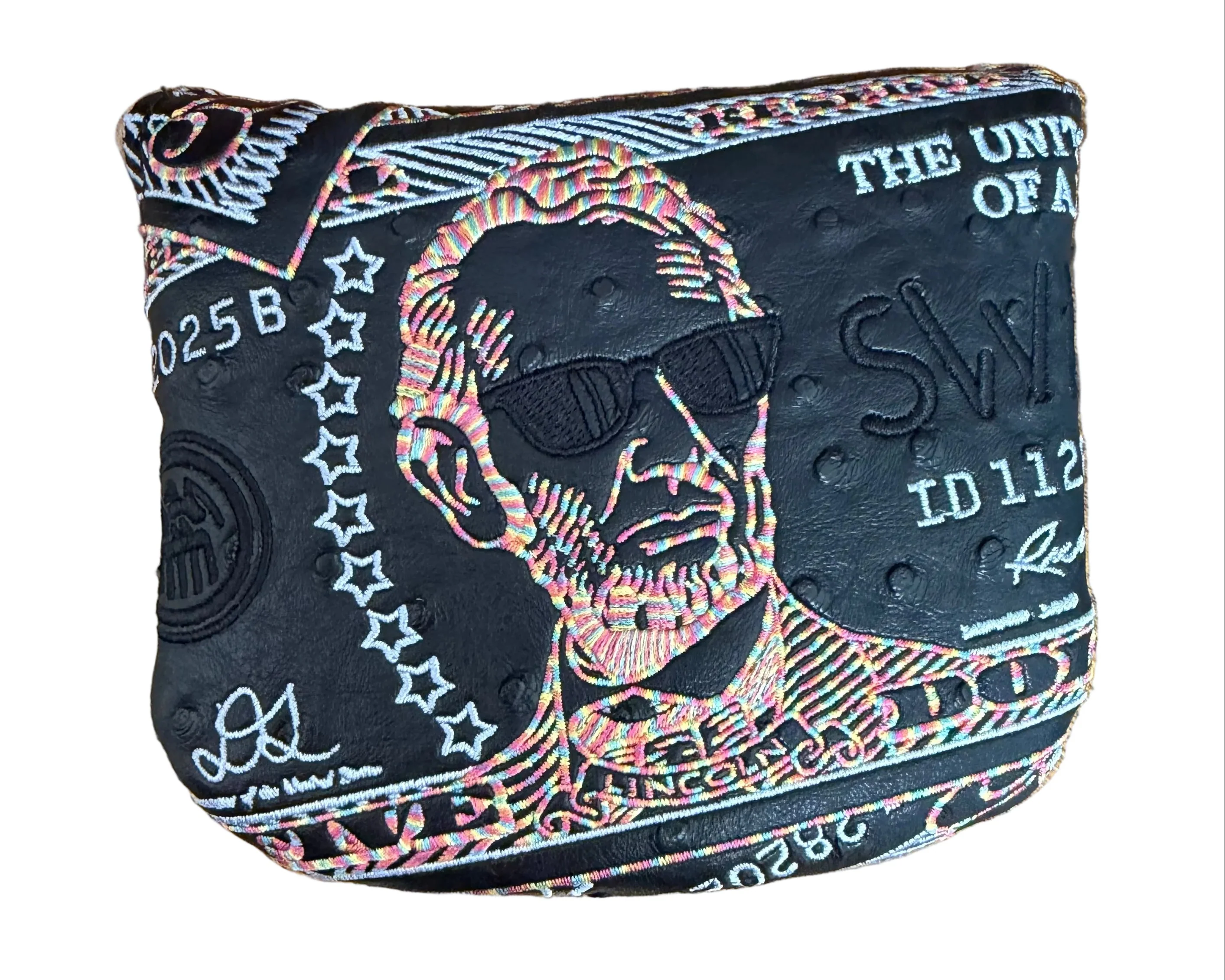 Swag Golf - Abe Lincoln Candy White/Black Mallet Putter Headcover *opened, no bag*