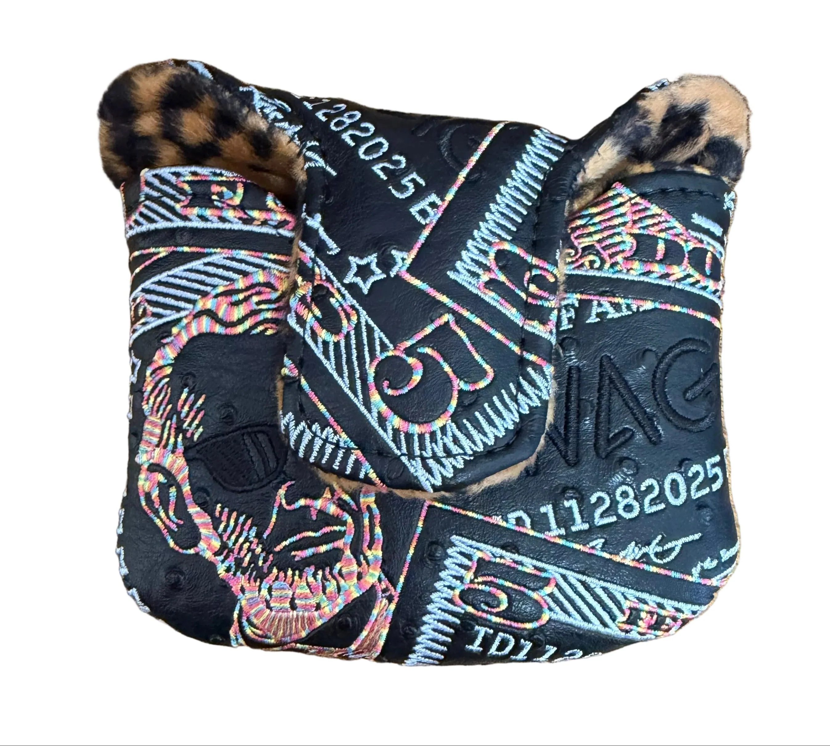 Swag Golf - Abe Lincoln Candy White/Black Mallet Putter Headcover *opened, no bag* - Image 2