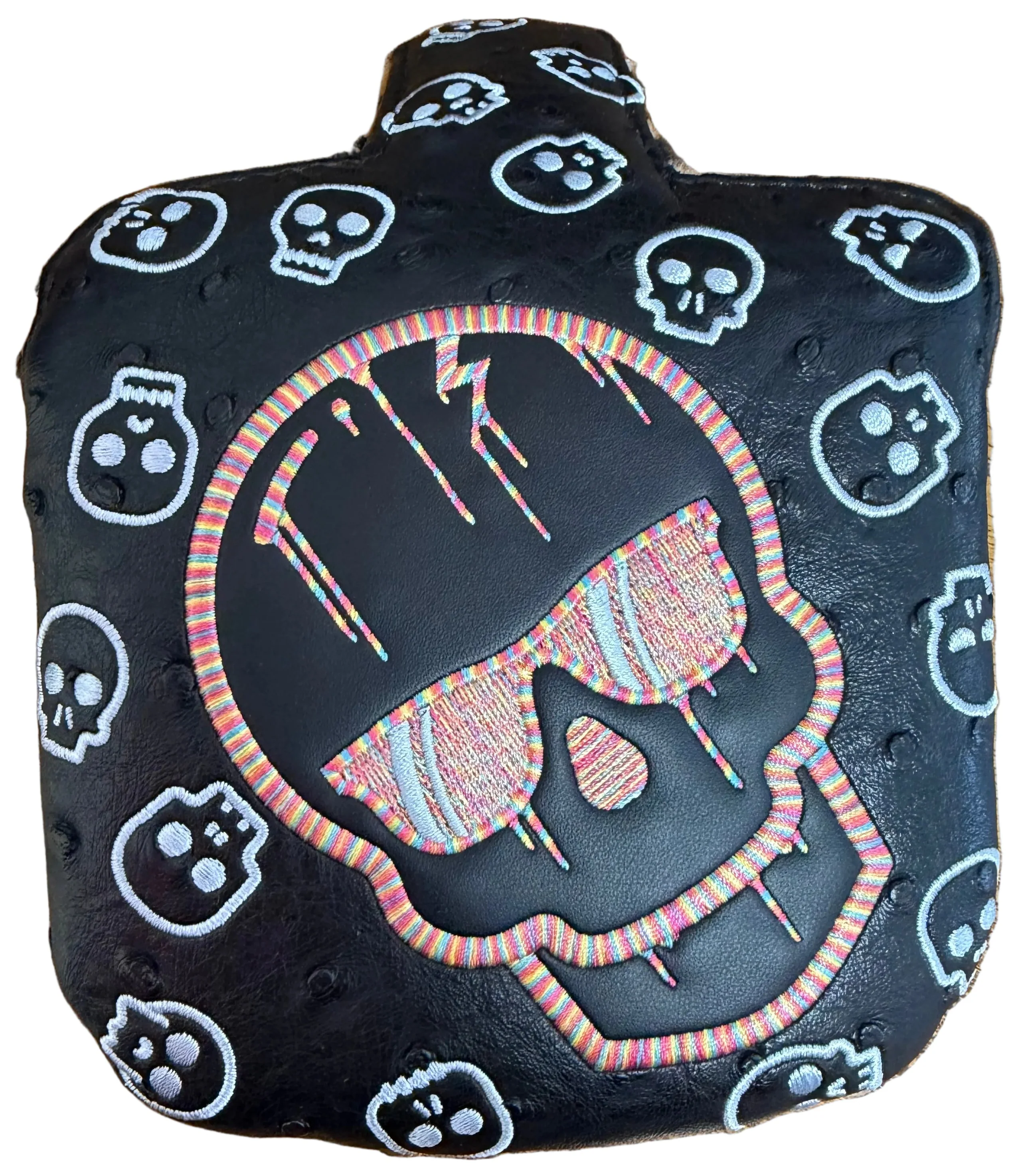 Swag Golf - Black/White Candy Skull Mallet Putter Headcover *opened, no bag* - Image 3