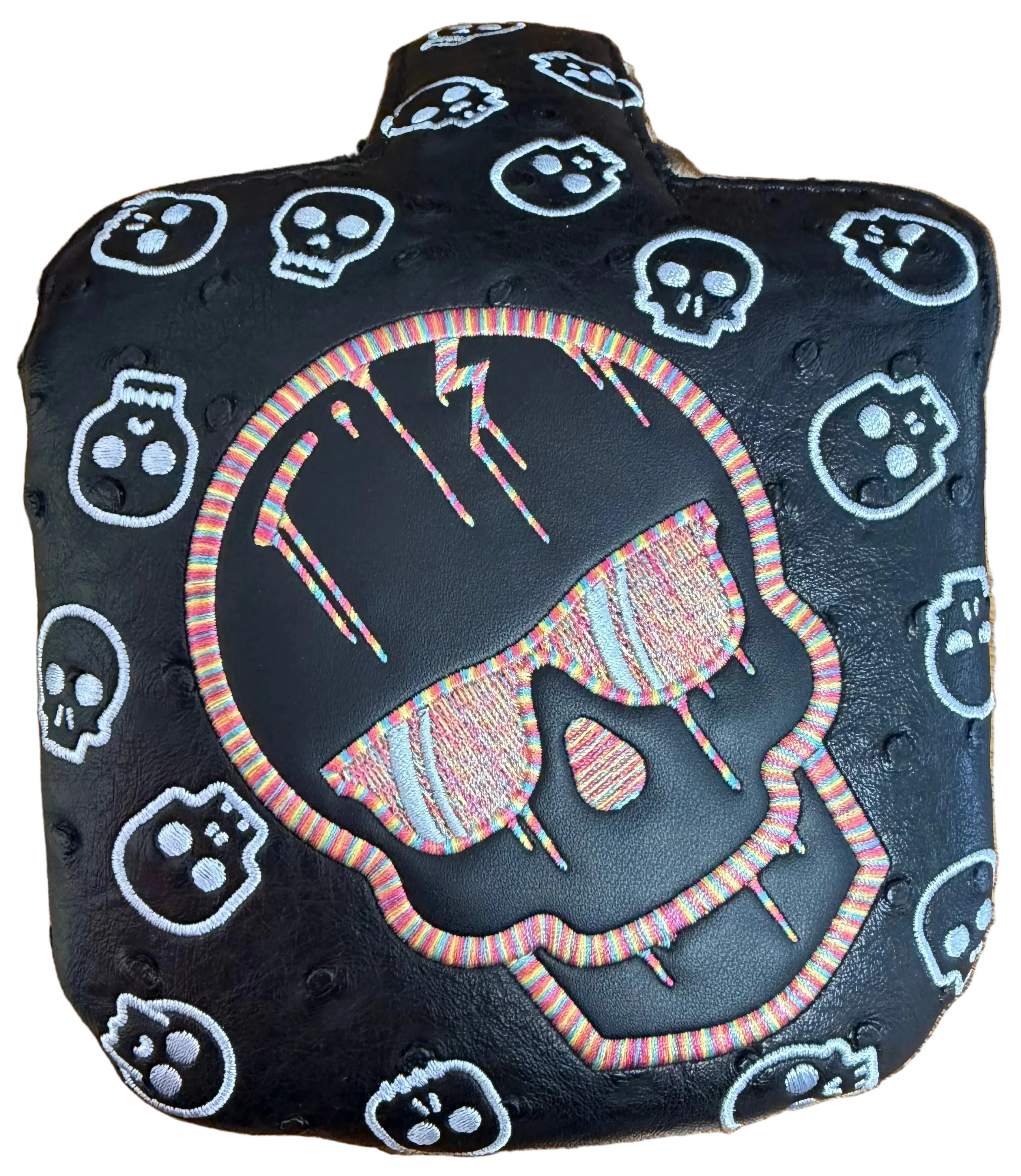 Swag Golf - Black/White Candy Skull Mallet Putter Headcover *opened, no bag* - Image 4