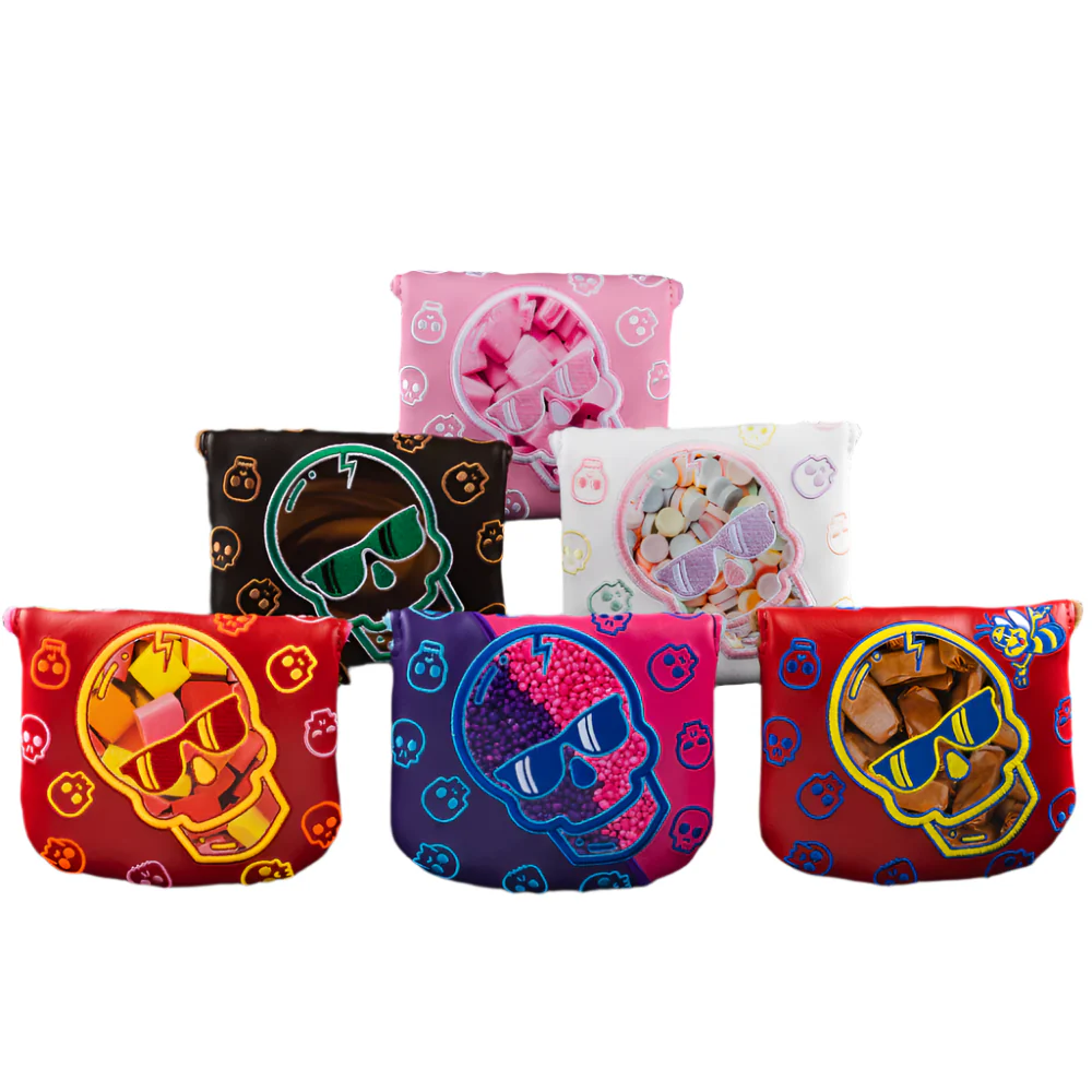 Swag Golf - Candy Skull Mallet 2022 Mallet Putter Headcover Set