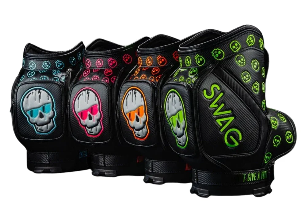 Swag Golf - COTM Pink Skulls Den Caddy Bag - Image 4