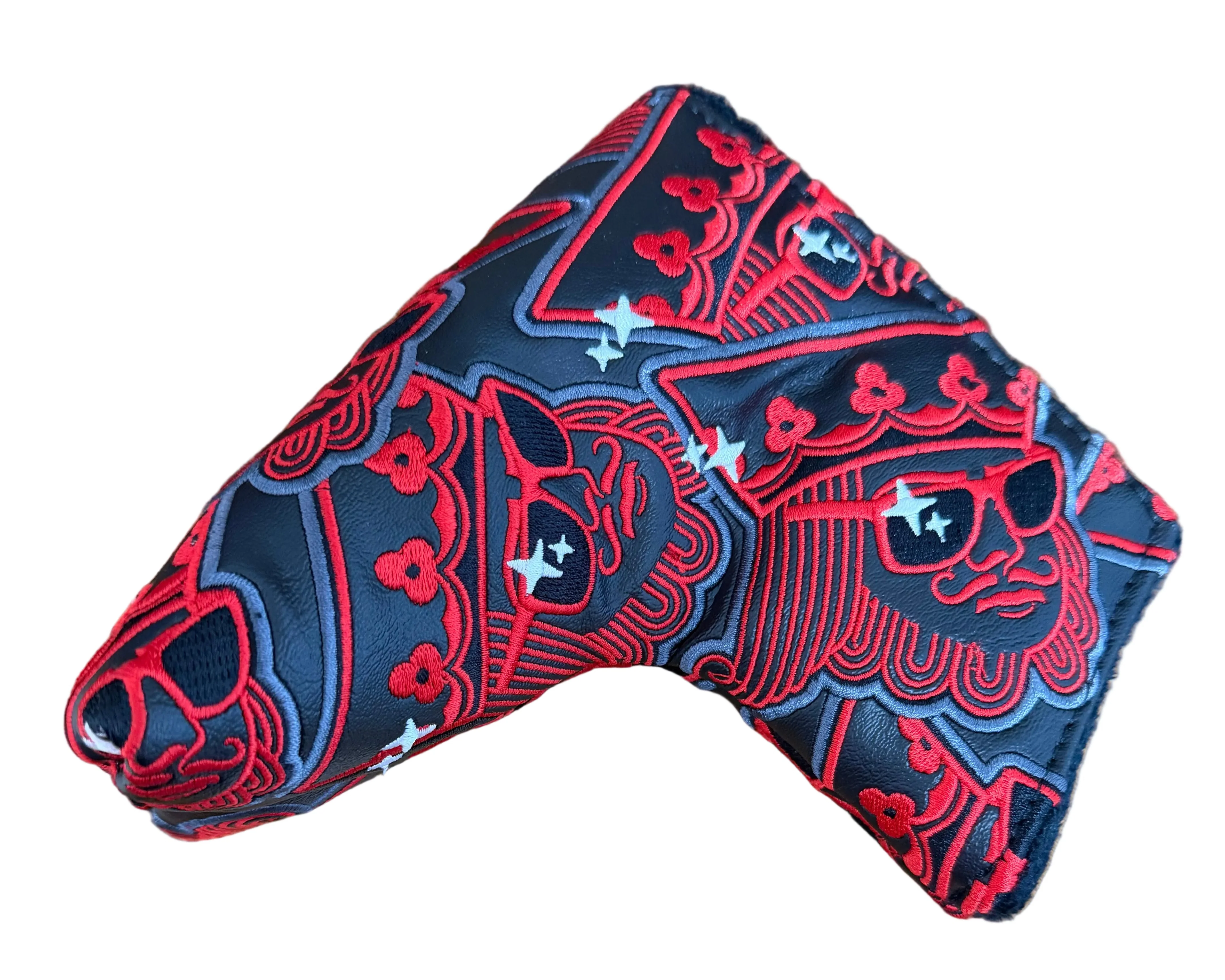 Swag Golf - Dazzlin' King Red/White/Black Blade Putter Headcover *opened, no bag* - Image 2