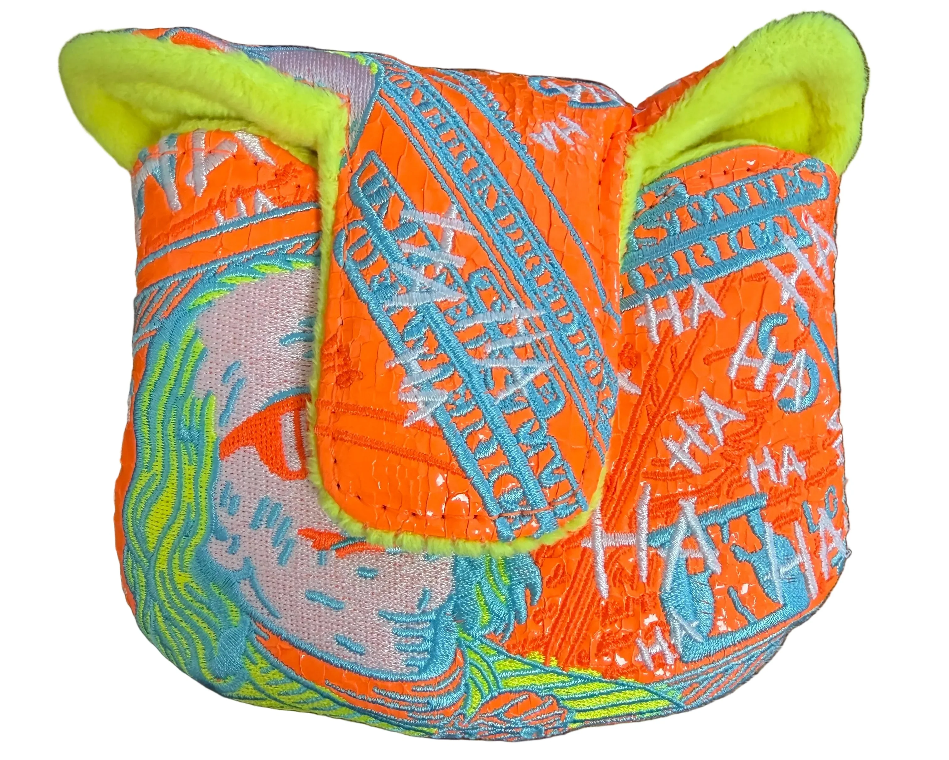 Swag Golf - Defaced Benjamin Franklin Alternate Art Mallet Putter Headcover *opened, no bag* - Image 2