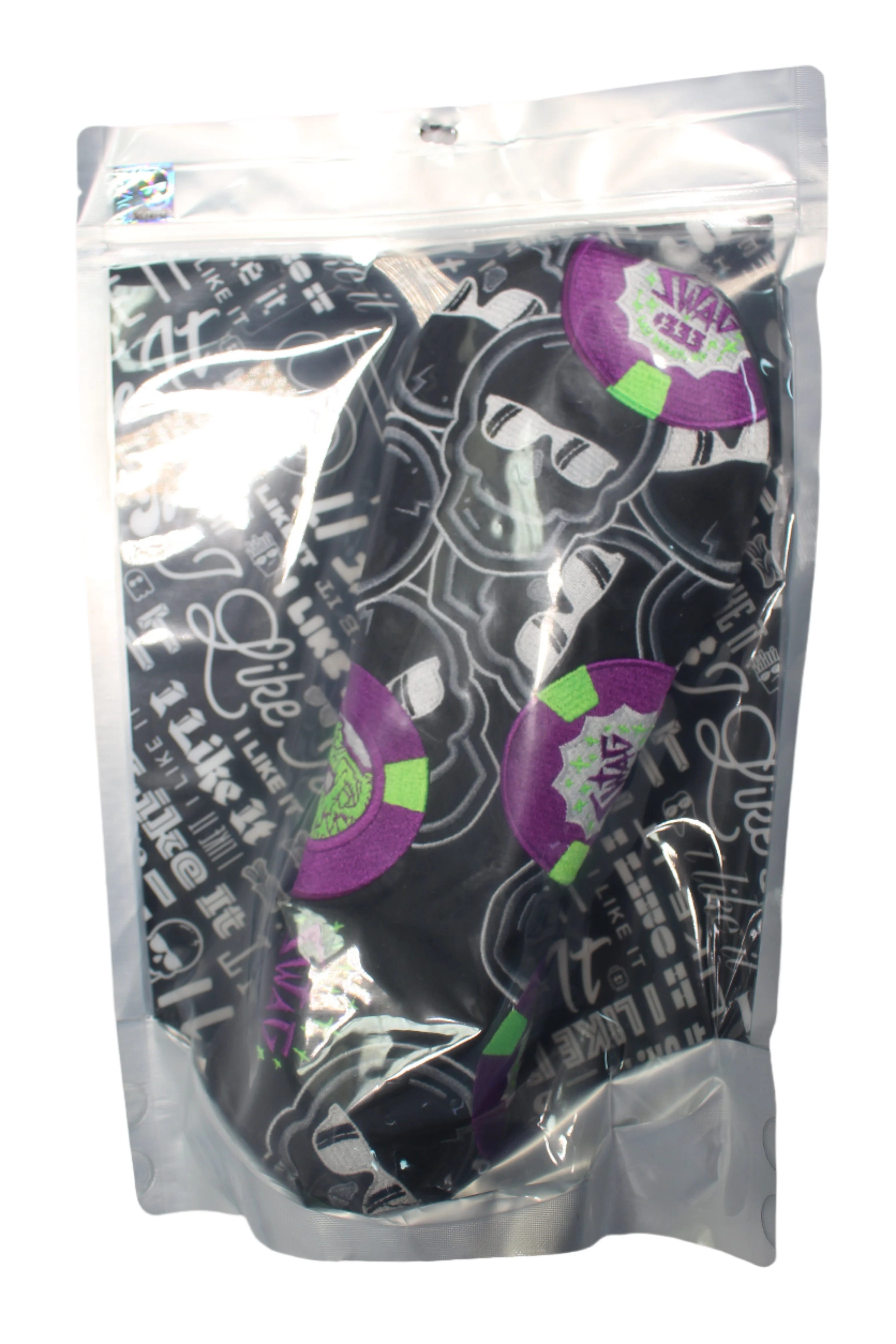 Swag Golf - Falling Poker Chips (Las Vegas) Black/Purple/Green Fairway Wood Headcover - Image 2