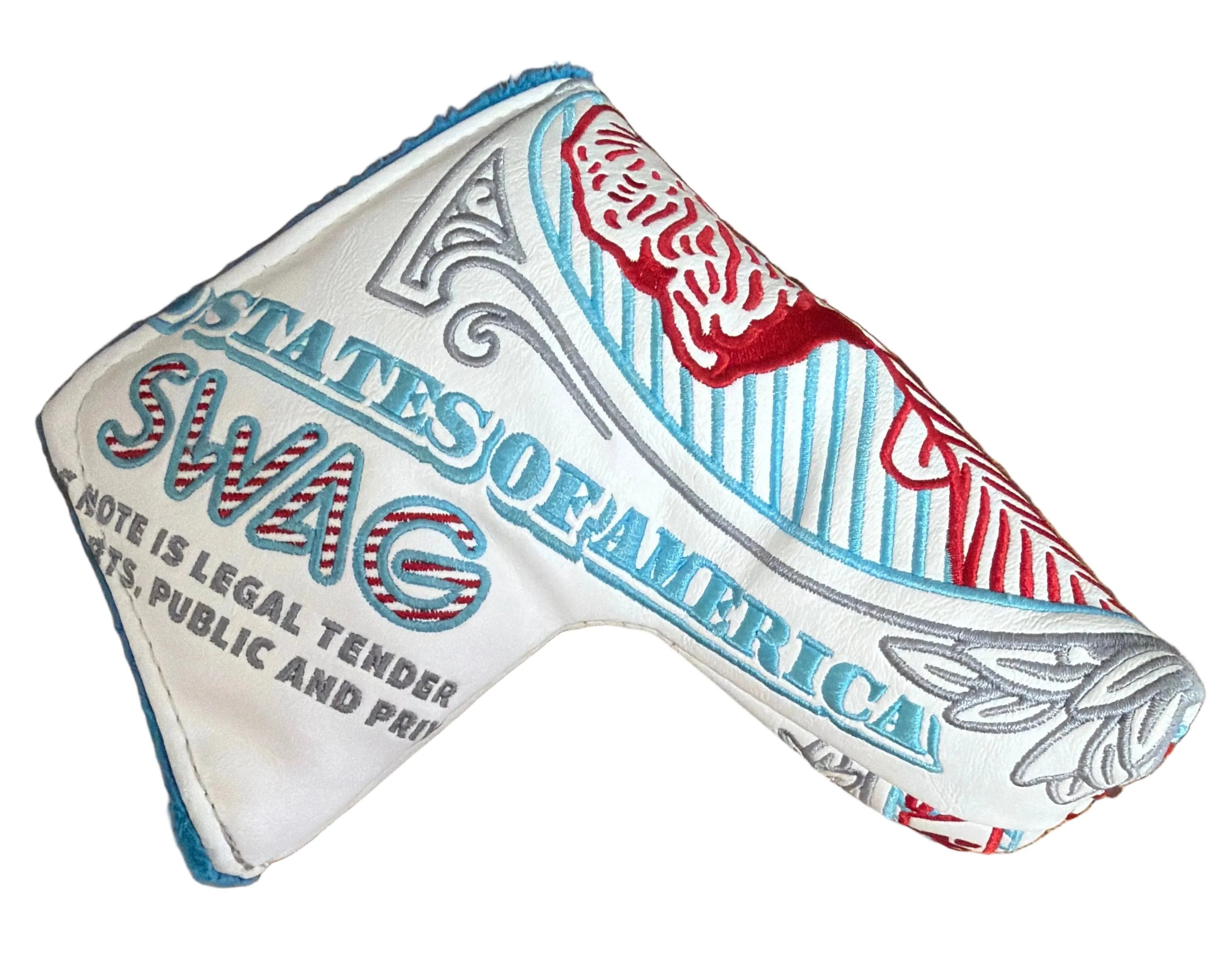 Swag Golf - George Washington Red/White/Blue USA Dollar Blade Putter Headcover *opened, no bag*