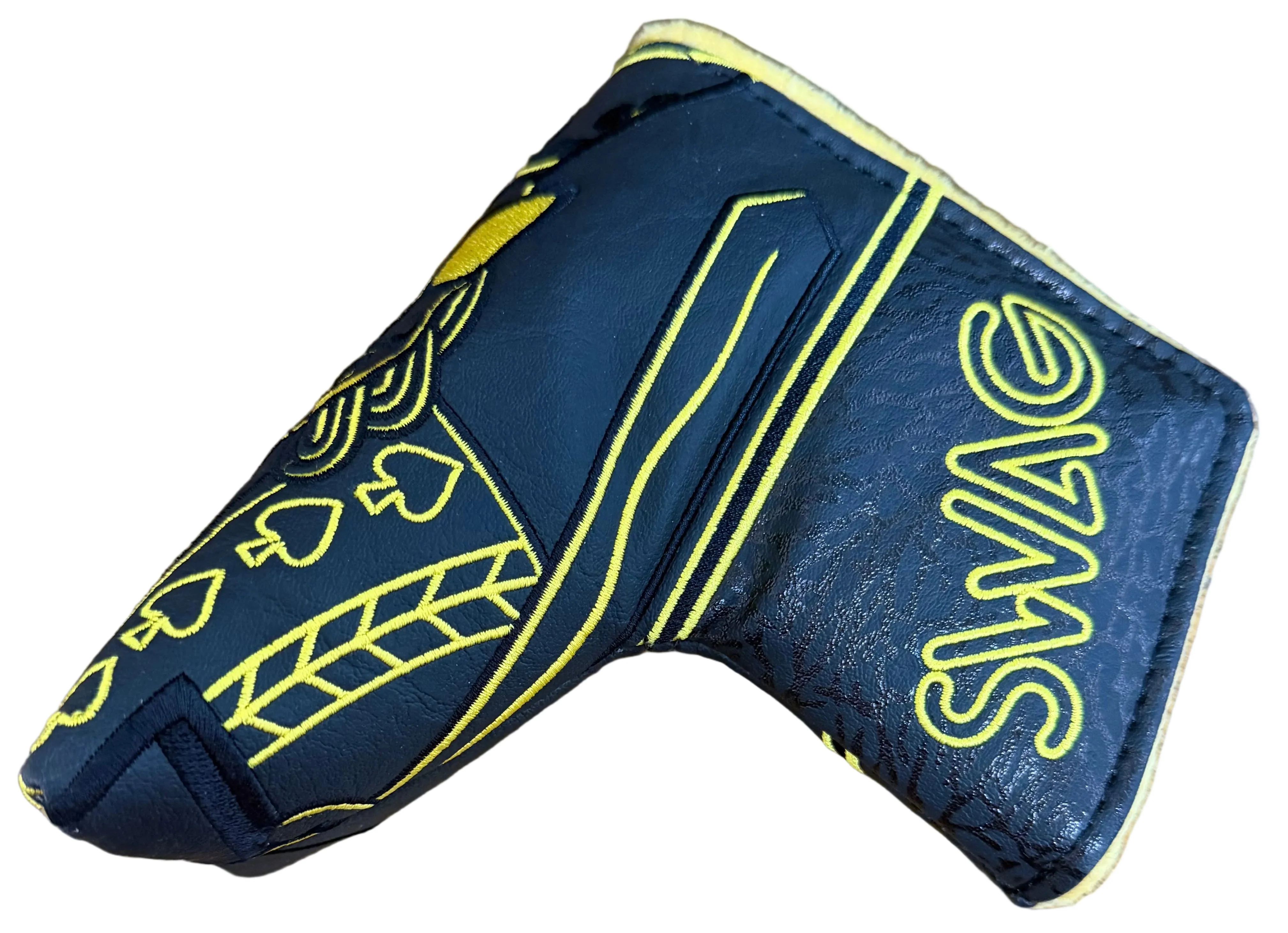 Swag Golf - Gold/Black King Blade Putter Headcover *opened, no bag* - Image 2