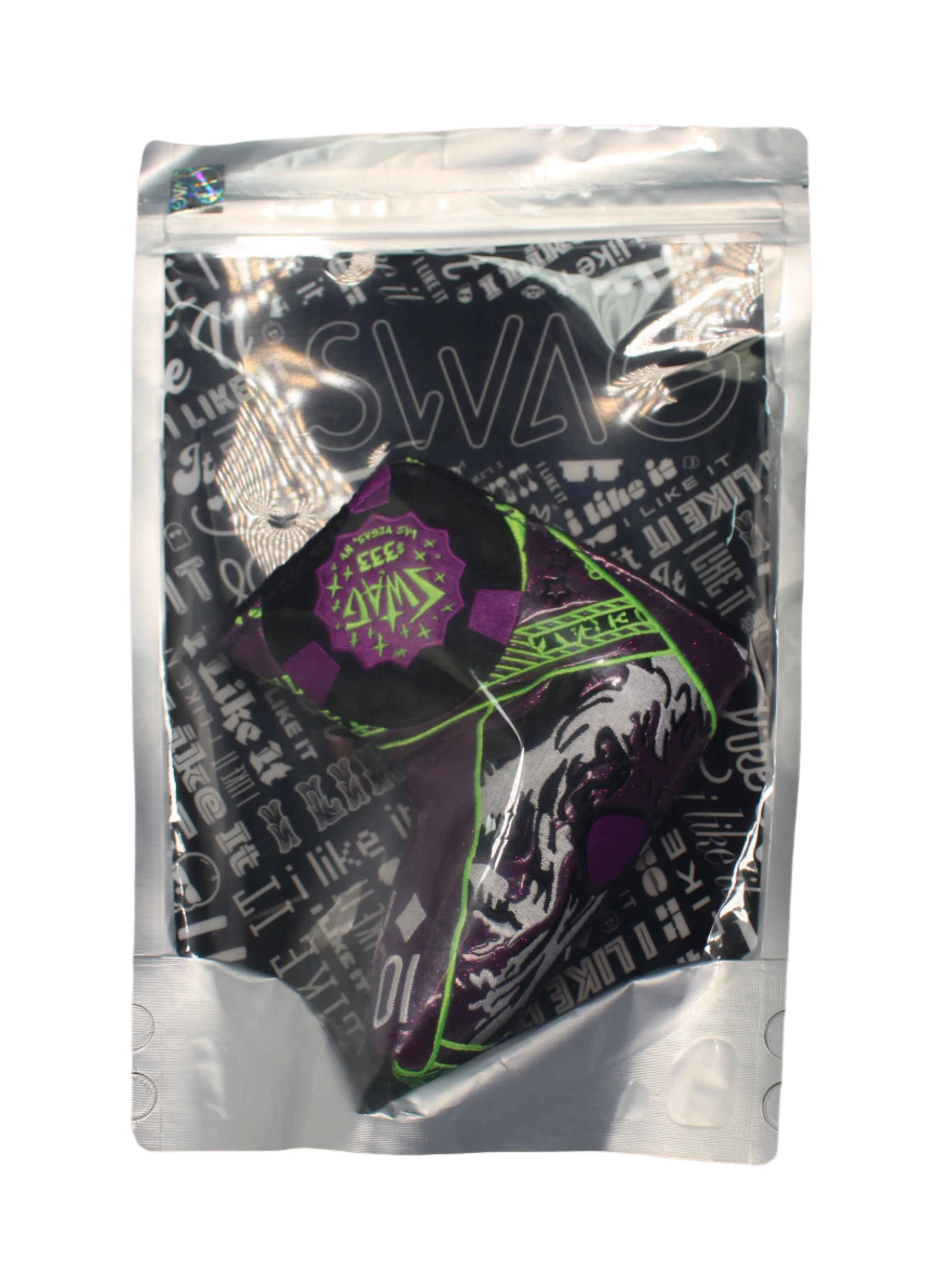 Swag Golf - Las Vegas Yeti $333 Purple and Neon Green Blade Putter Headcover *No Bag* - Image 2