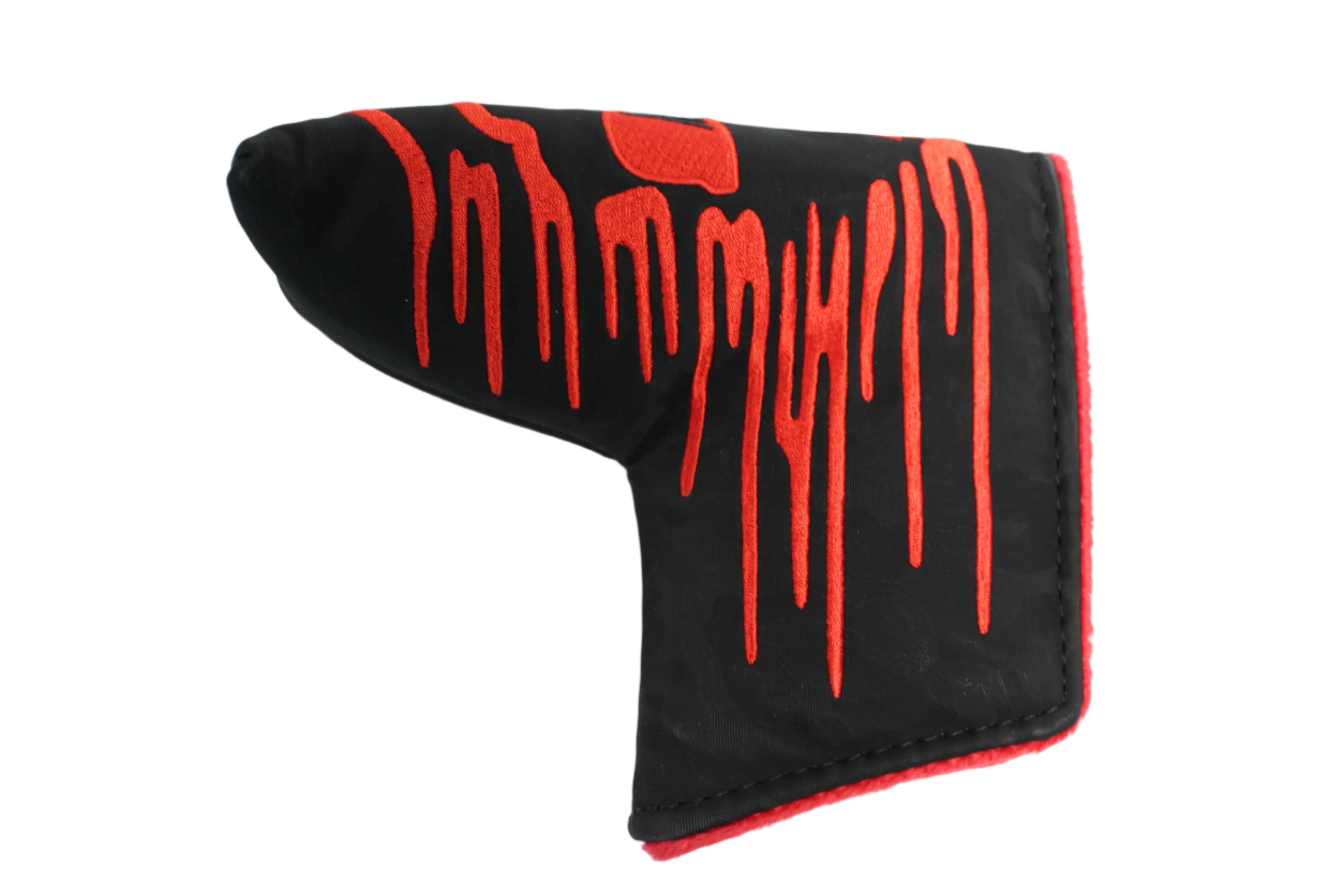 Swag Golf - Melting Skull Black & Red *opened* Blade Putter Headcover - Image 2