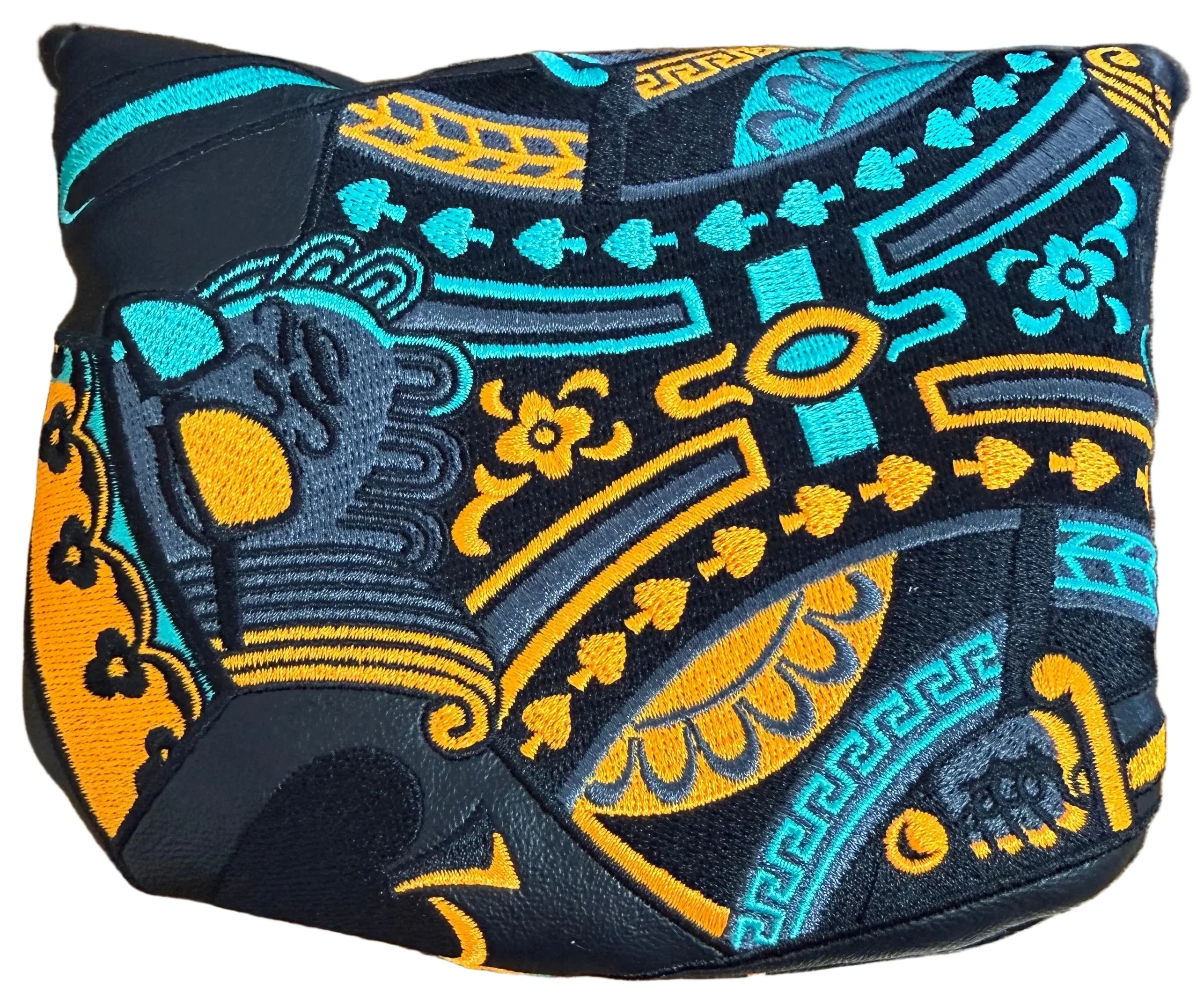Swag Golf - Neon Blue/Orange King Mallet Putter Headcover *opened, no bag* - Image 2
