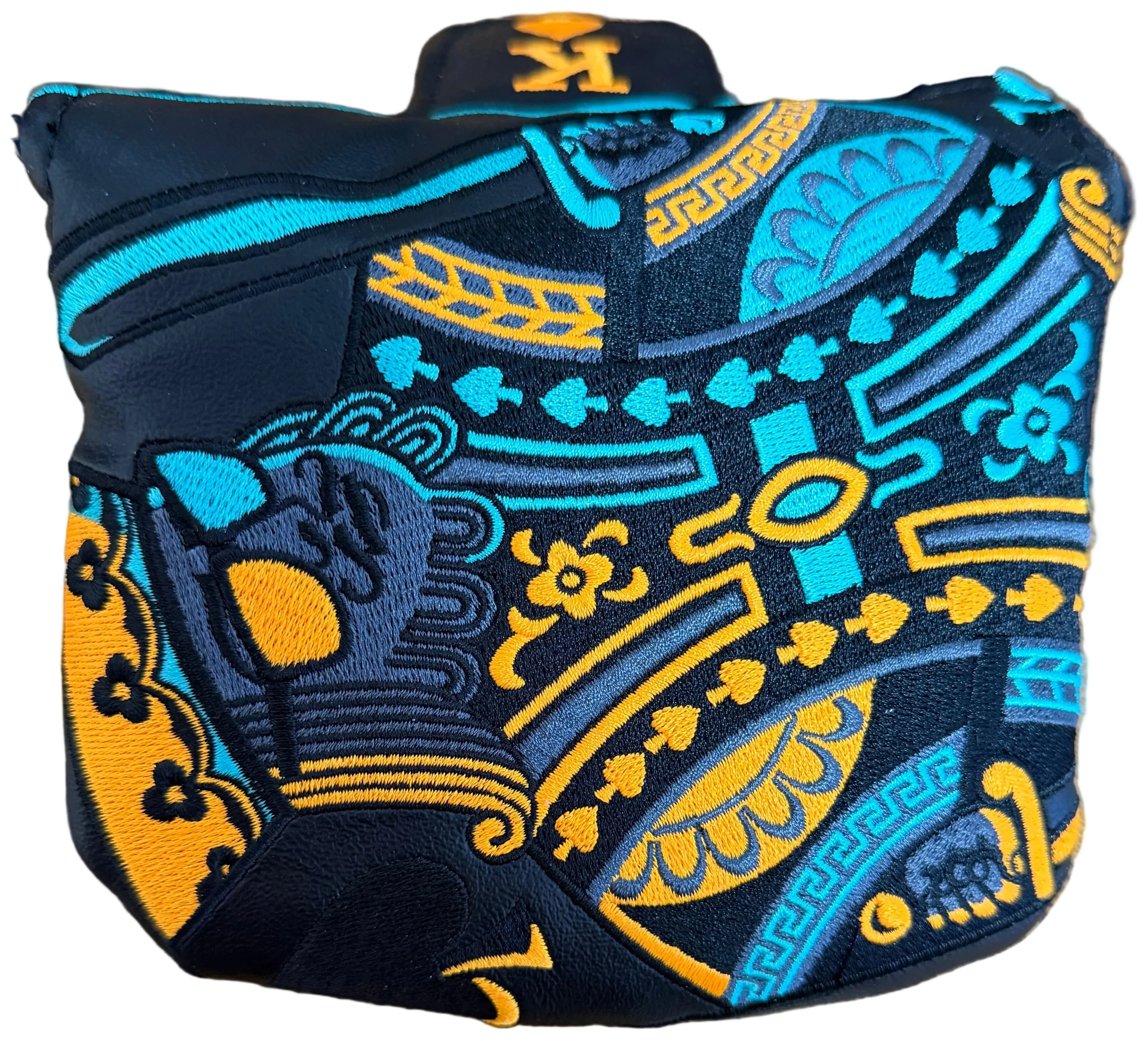 Swag Golf - Neon Blue/Orange King Mallet Putter Headcover *opened, no bag* - Image 3