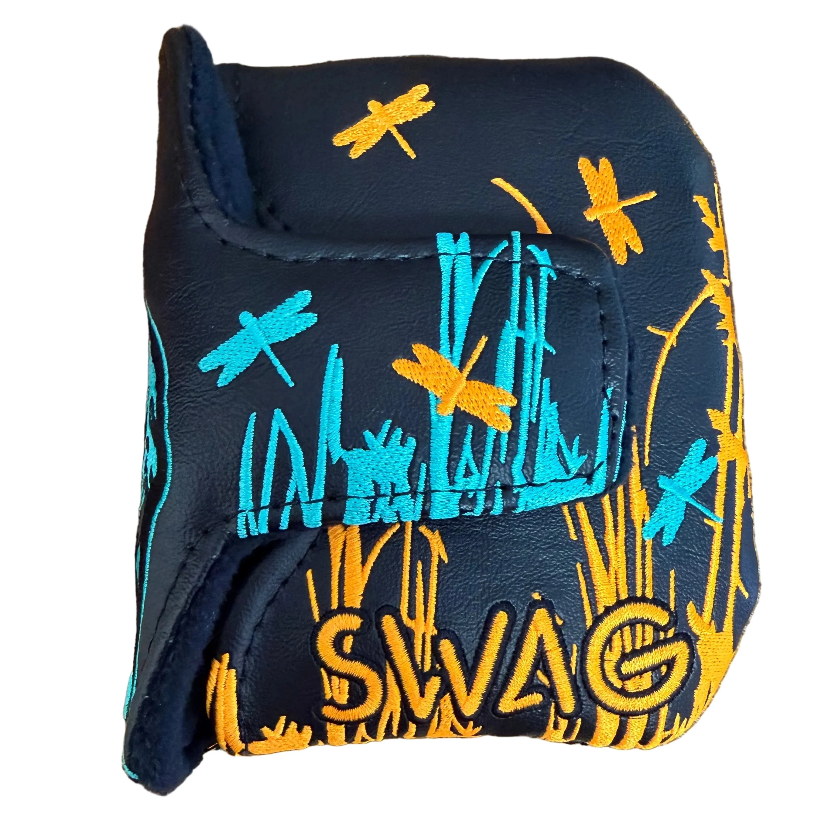 Swag Golf - Neon Blue/Orange Swag Thing Mallet Putter Headcover *opened, no bag* - Image 4