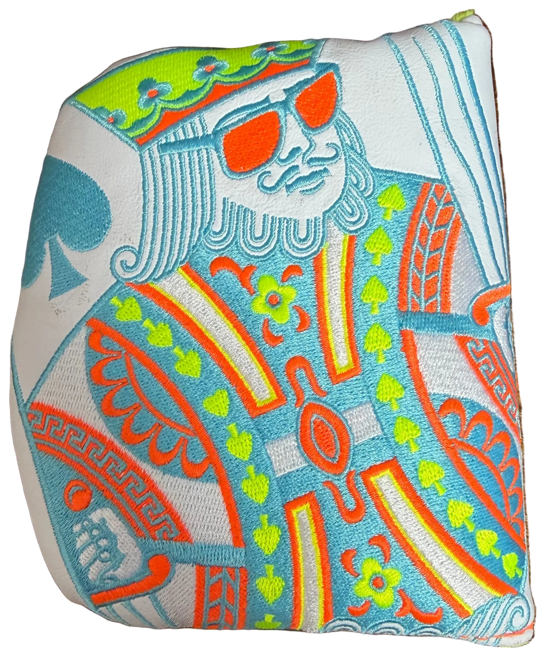 Swag Golf - Neon King Orange/Yellow/Blue/White Mallet Putter Headcover *opened, no bag*