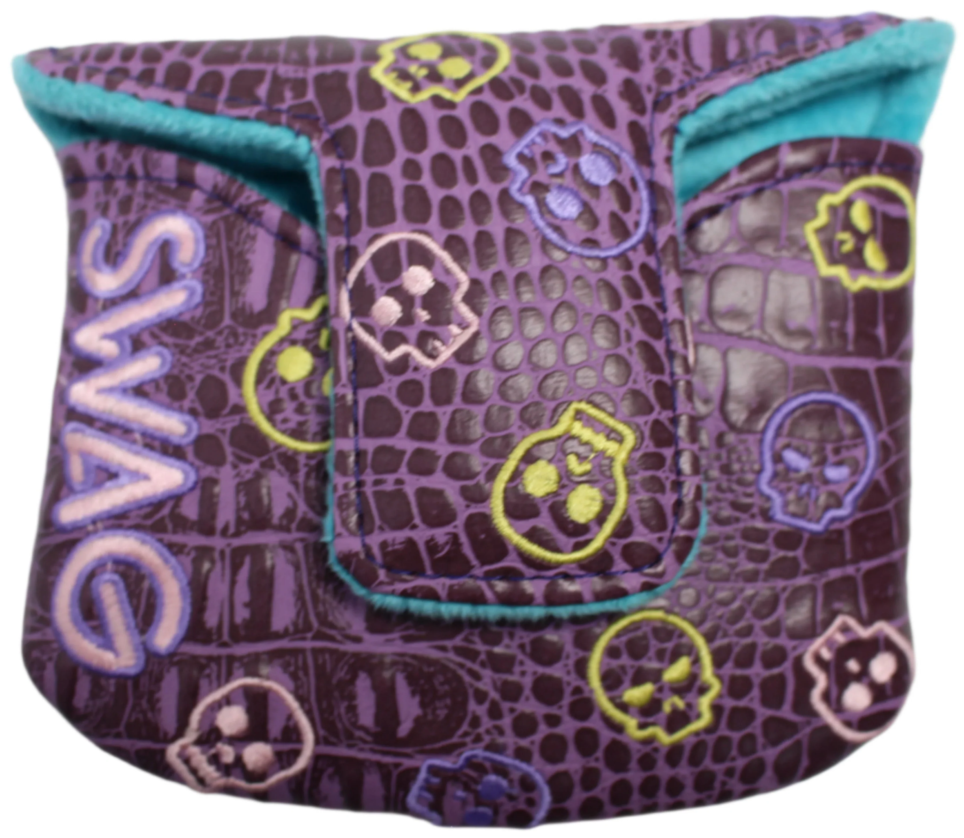 Swag Golf - Pastel Purple Skull Mallet Putter Headcover *opened, no bag* - Image 3