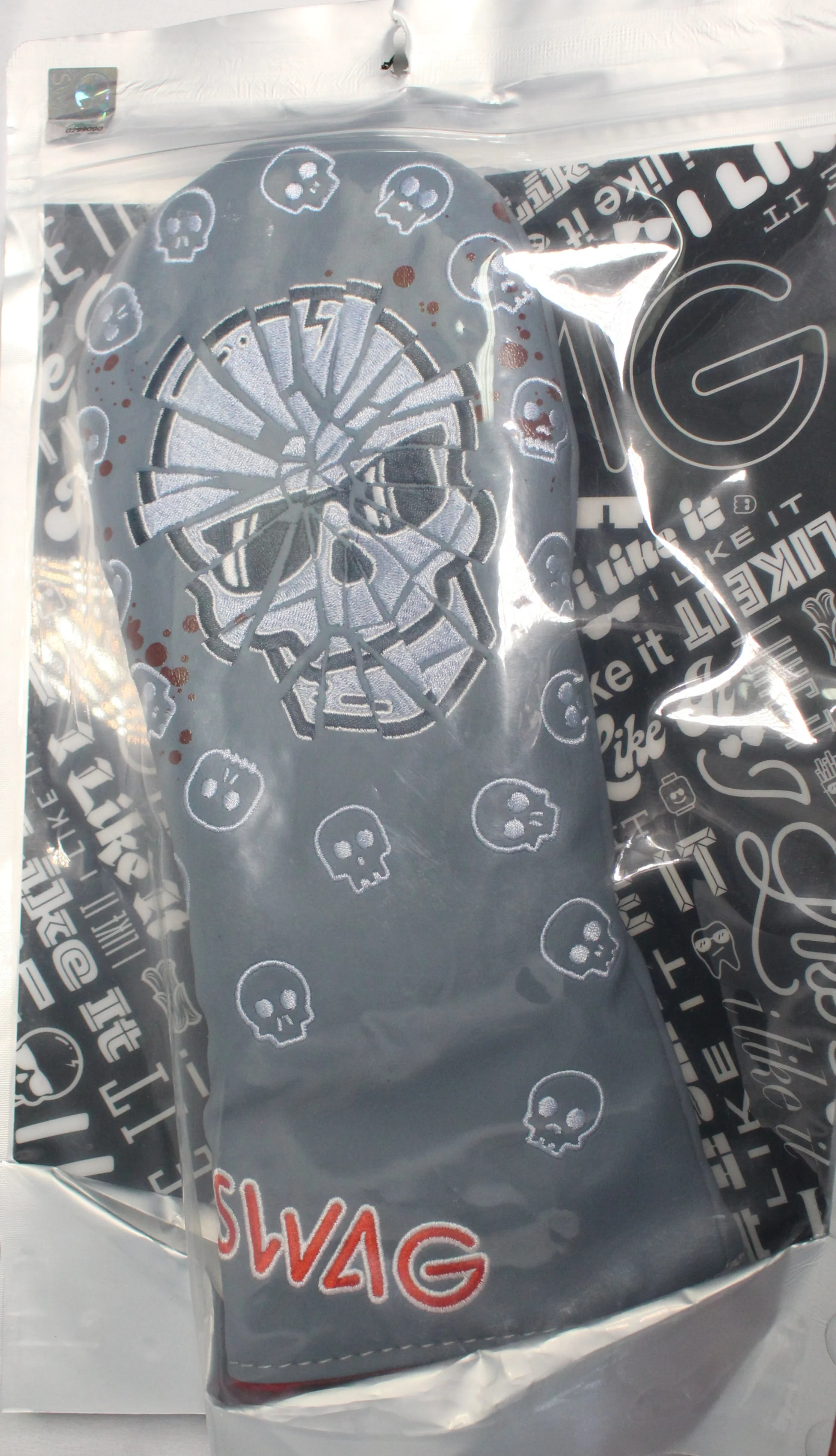 Swag Golf - Shatter Skull Grey Fairway Wood Headcover *opened, no bag* - Image 2