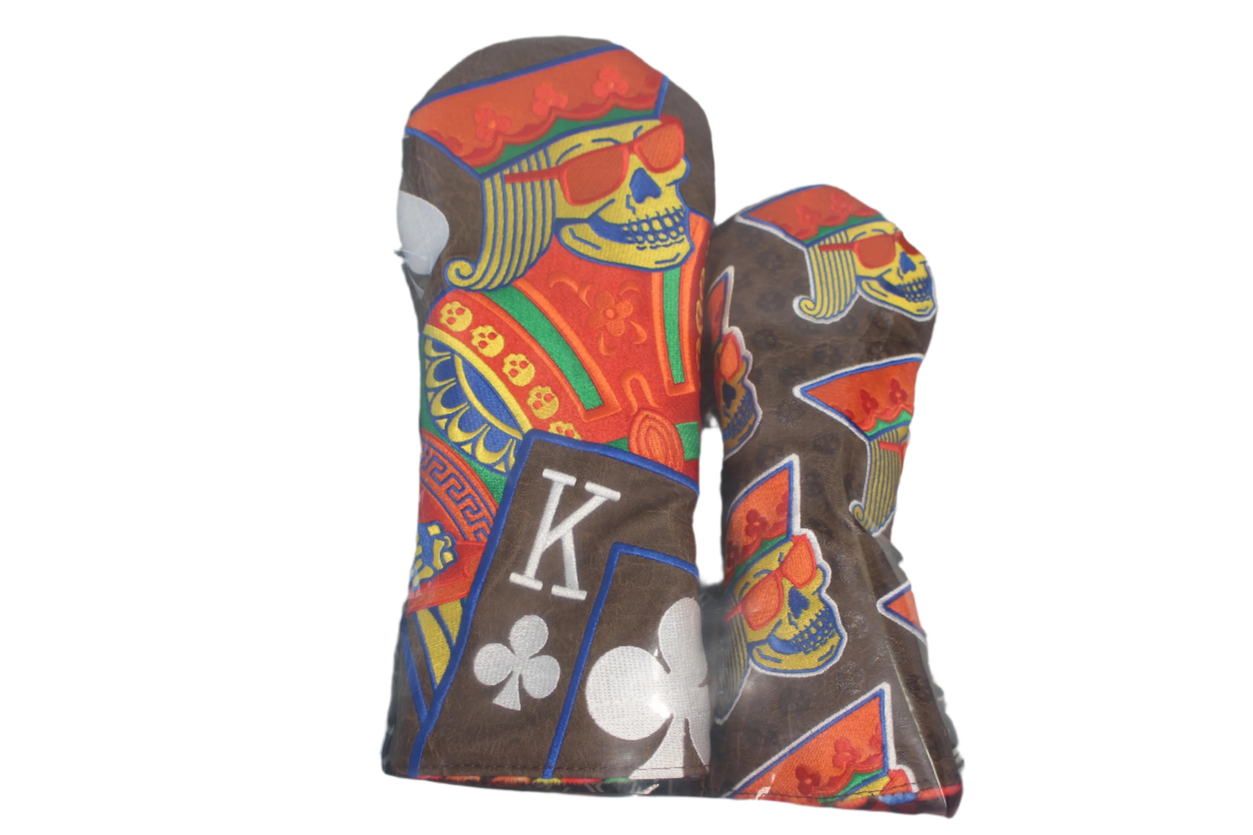 Swag Golf - Skeleton King of Candy Brown/Orange Combo Wood Headcover Set - Image 2