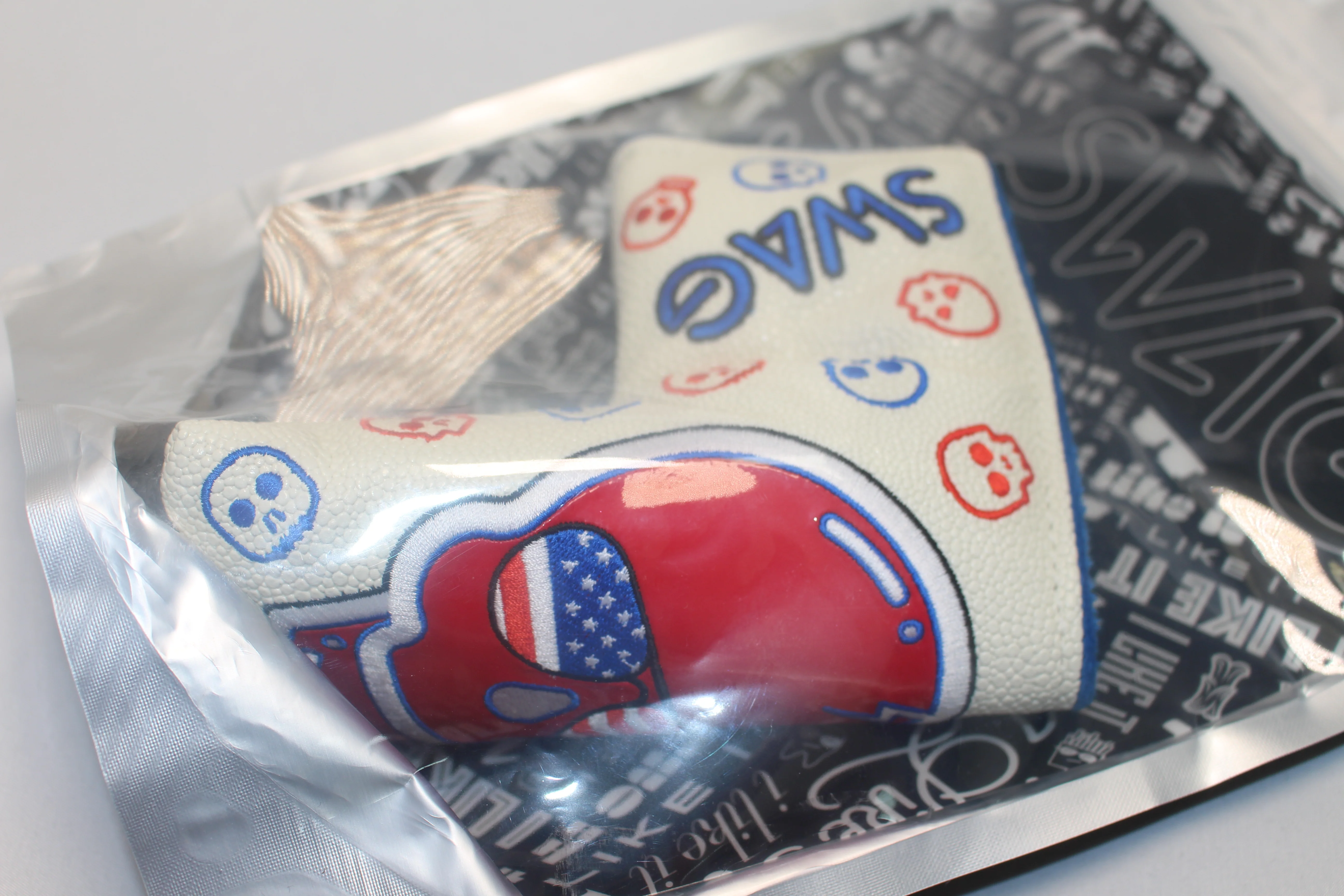 Swag Golf - Skulls USA Glasses Blade Putter Headcover *opened, no bag* - Image 3