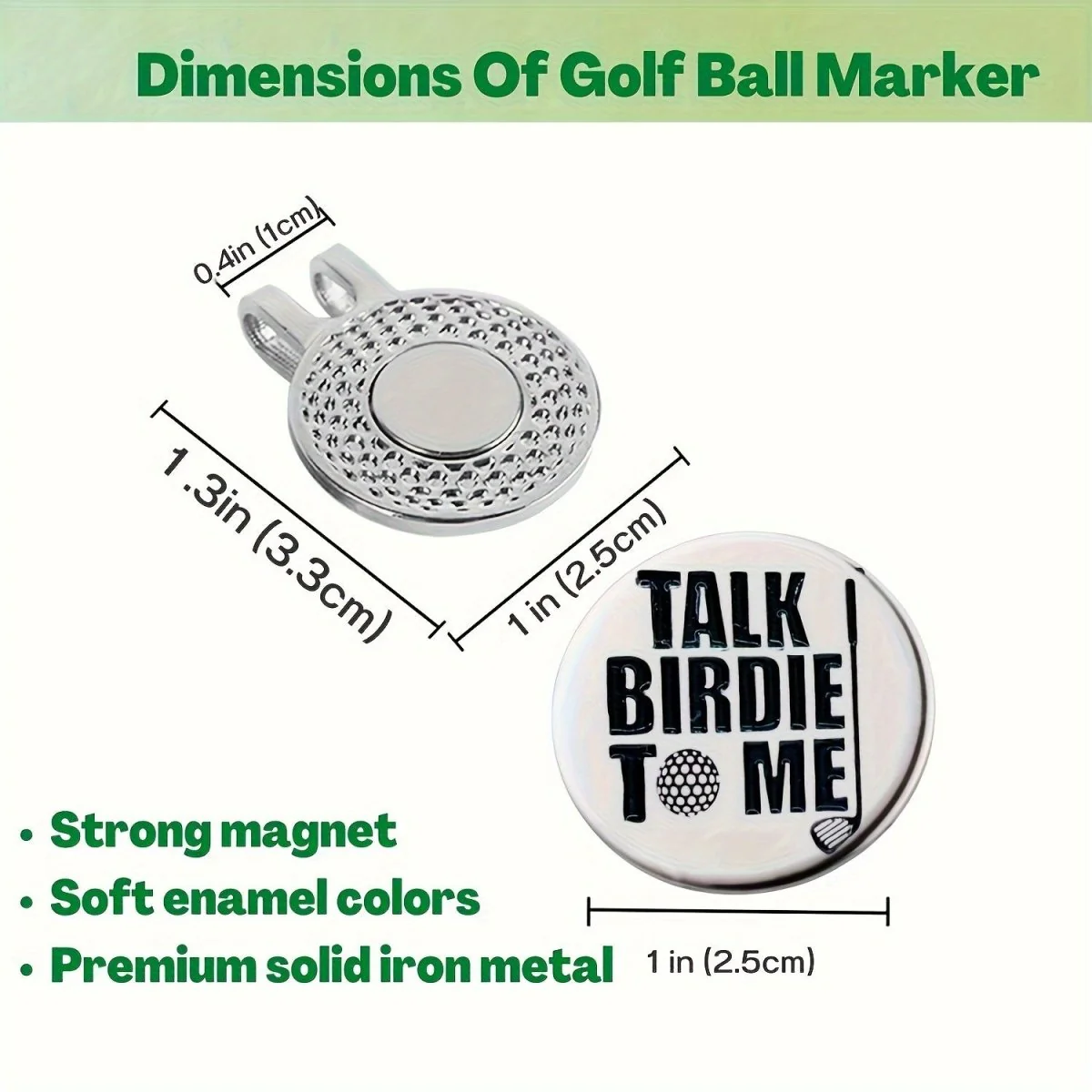 "Talk Birdie To Me" Golf Ball Marker - Image 5