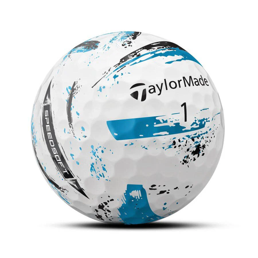 TaylorMade 2024 SpeedSoft Ink Blue & Black Golf Balls - Image 2