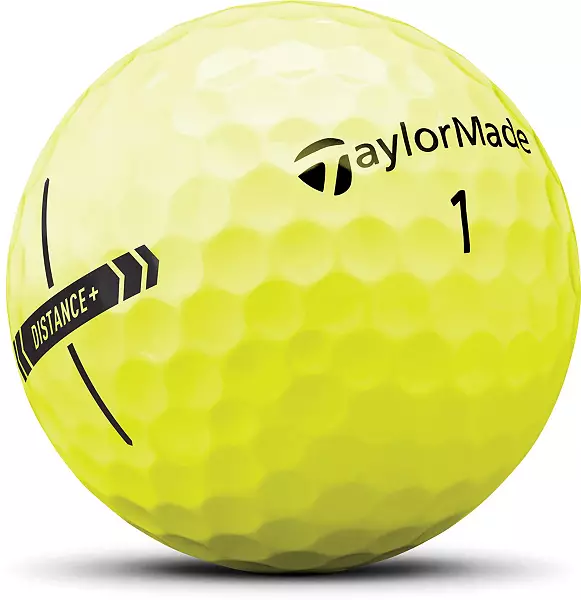 TaylorMade 2025 Distance+ Yellow Golf Balls - Image 2