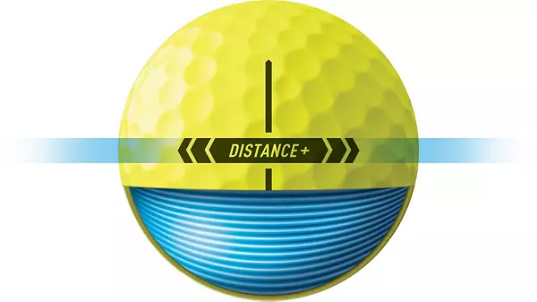 TaylorMade 2025 Distance+ Yellow Golf Balls - Image 5