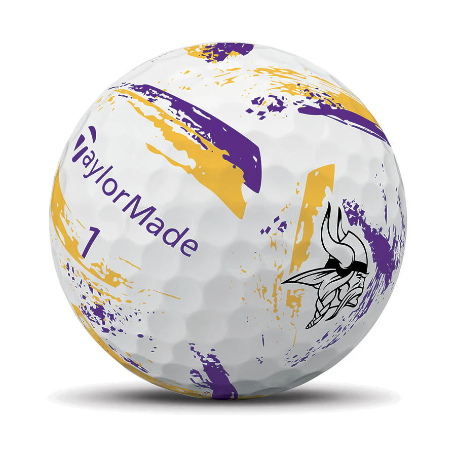 TaylorMade Speed Soft Ink NFL Minnesota Vikings Golf Balls - Image 4