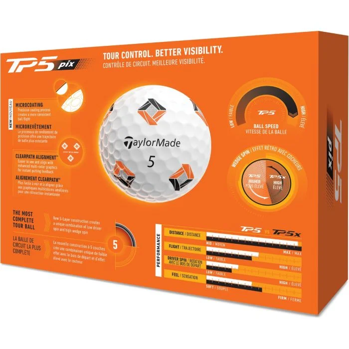 TaylorMade TP5 pix 2026 Golf Balls - Image 5