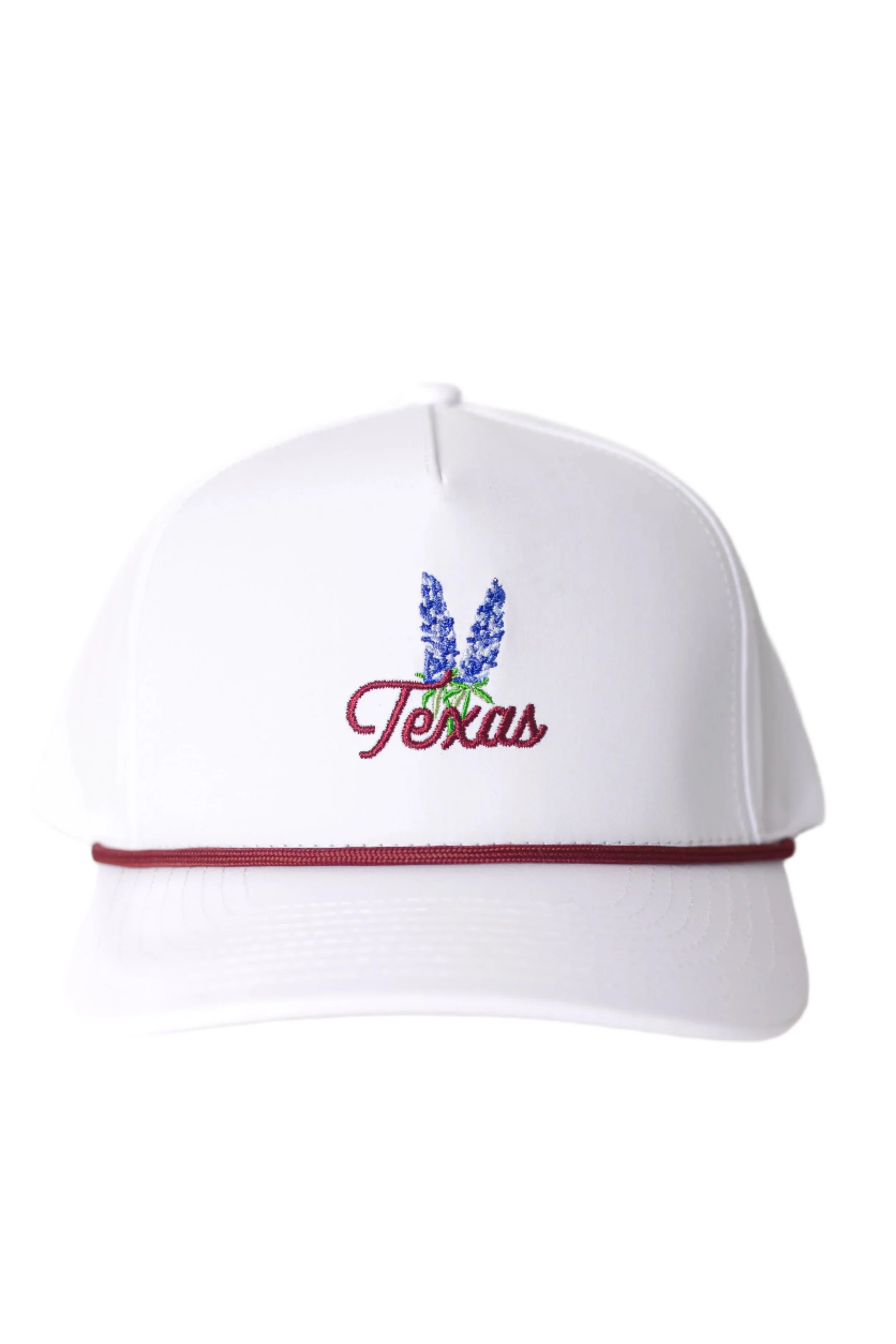 Texas Bluebonnet Rope Hat "Maroon"