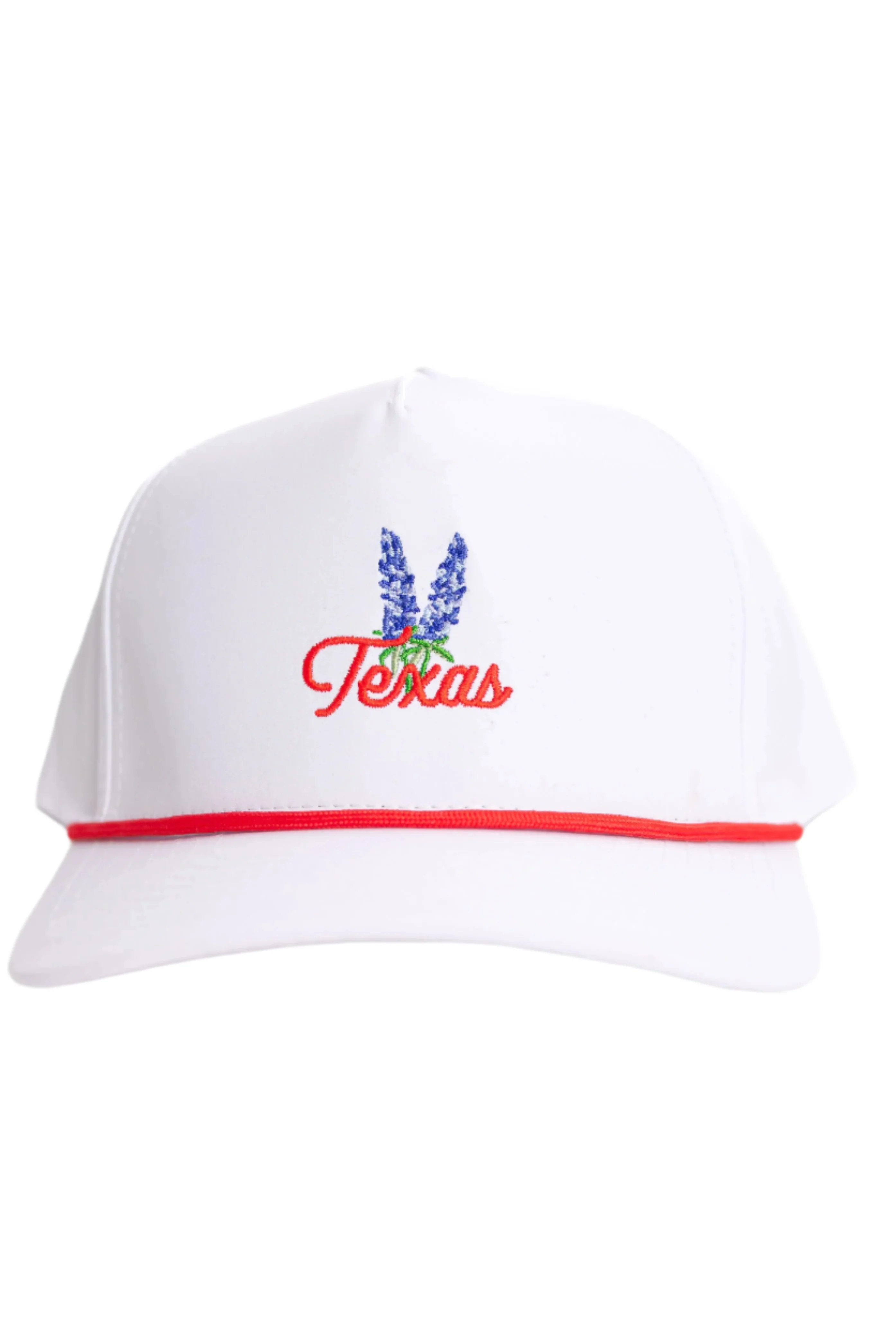Texas Bluebonnet Rope Hat "Red"