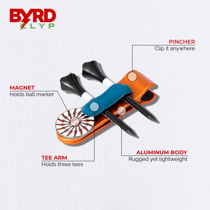 THE BYRD GOLF CLYP - Red Cardinal - Image 2