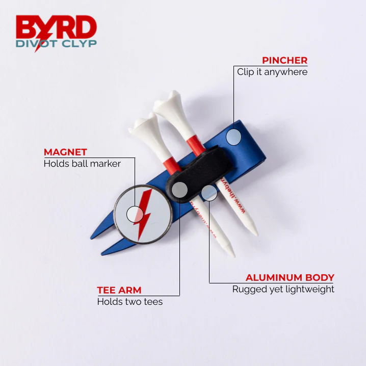 THE BYRD GOLF DIVOT CLYP - Red Finch - Image 5