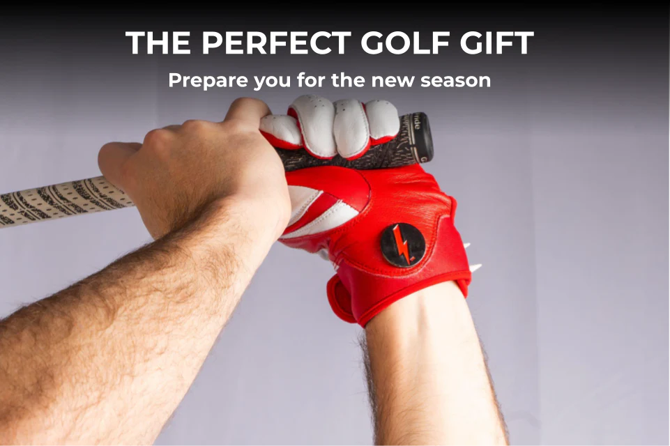 THE BYRD GOLF GLOVE - Black/Red - Image 3