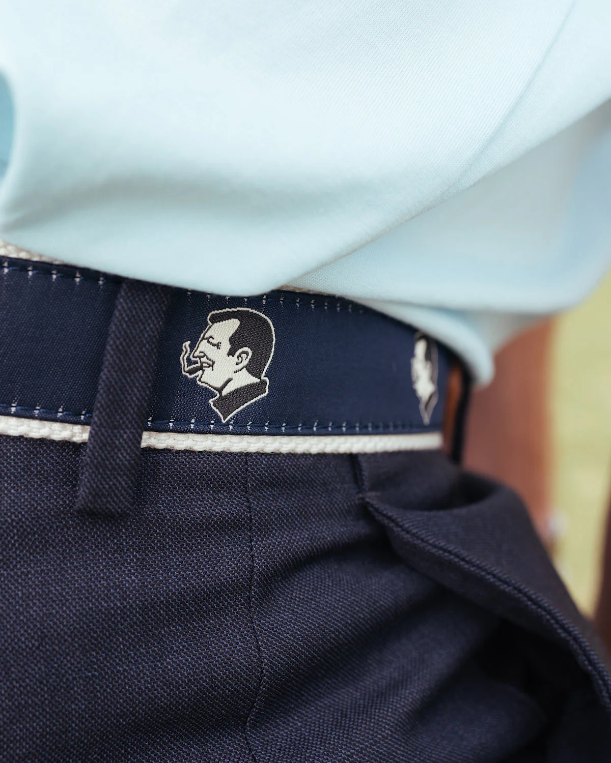 The Gator Ribbon Belt (Navy) - Image 4