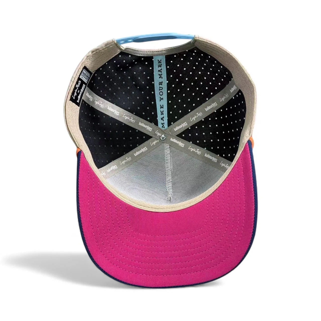Tiki Bear Golf Hat | Snapback Cap | Built-in Magnetic Ball Marker Holder + Marker Included | Adjustable Multicolor - Image 9