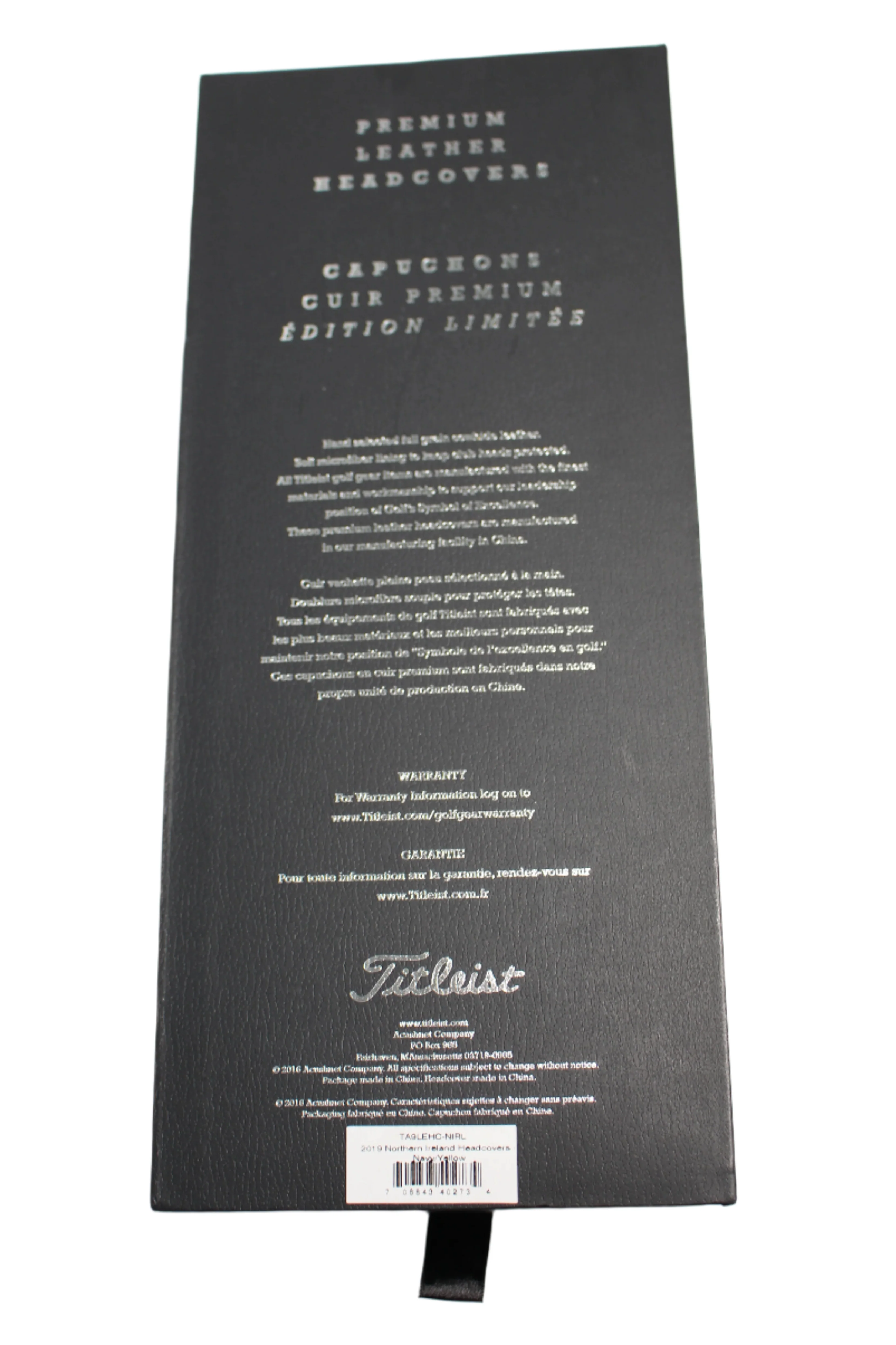 Titleist 2019 Northern Ireland Limited Edition Leather Headcover Set - Image 4