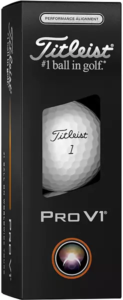 Titleist 2025 Pro V1 Performance Alignment Black Line White Golf Balls - Image 6