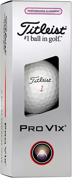 Titleist 2025 Pro V1x Performance Alignment Pink Golf Balls - Image 3