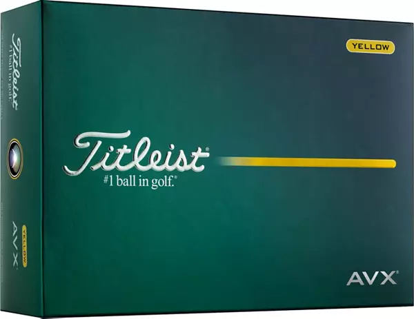 Titleist 2026 AVX Yellow Golf Balls
