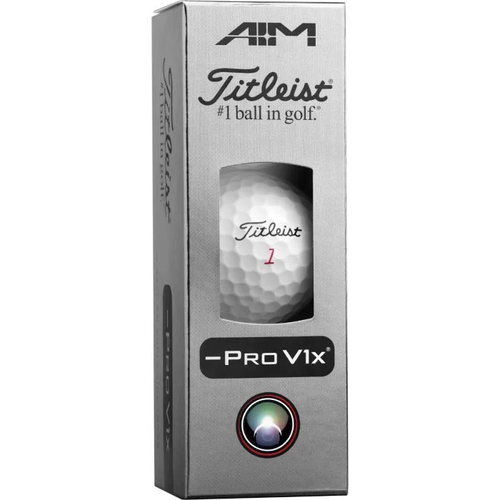 Titleist 2026 Pro V1x Left Dash AIM Performance Alignment Pink Line Golf Balls - Image 3