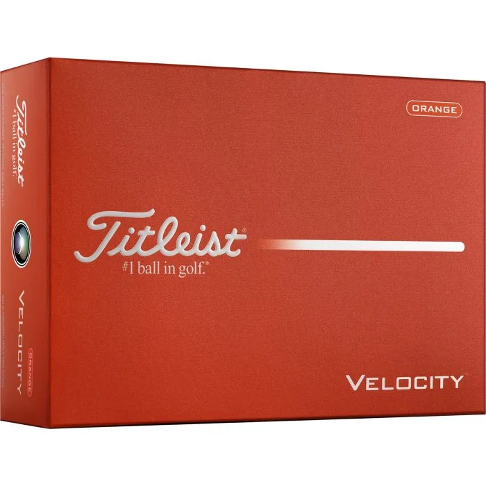 Titleist 2026 Velocity Matte Orange Double Digits Golf Balls