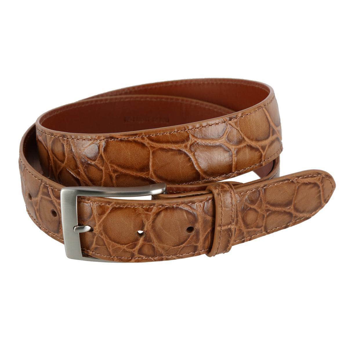 Toby Mock Turtle Embossed Italian Leather 35mm Belt - Image 3