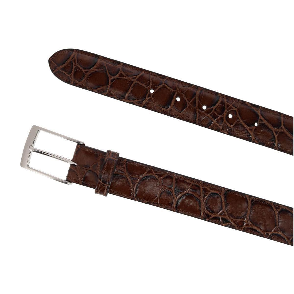 Toby Mock Turtle Embossed Italian Leather 35mm Belt - Image 4