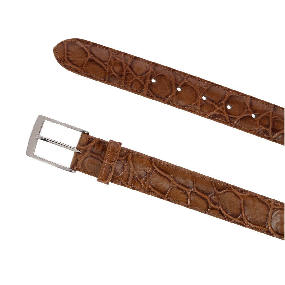 Toby Mock Turtle Embossed Italian Leather 35mm Belt - Image 5