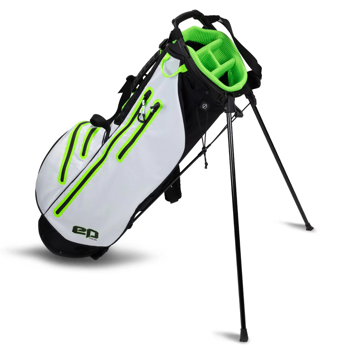 U.S. Kids Golf epTOUR Stand Bag Height 32 Inch White/Black/Green
