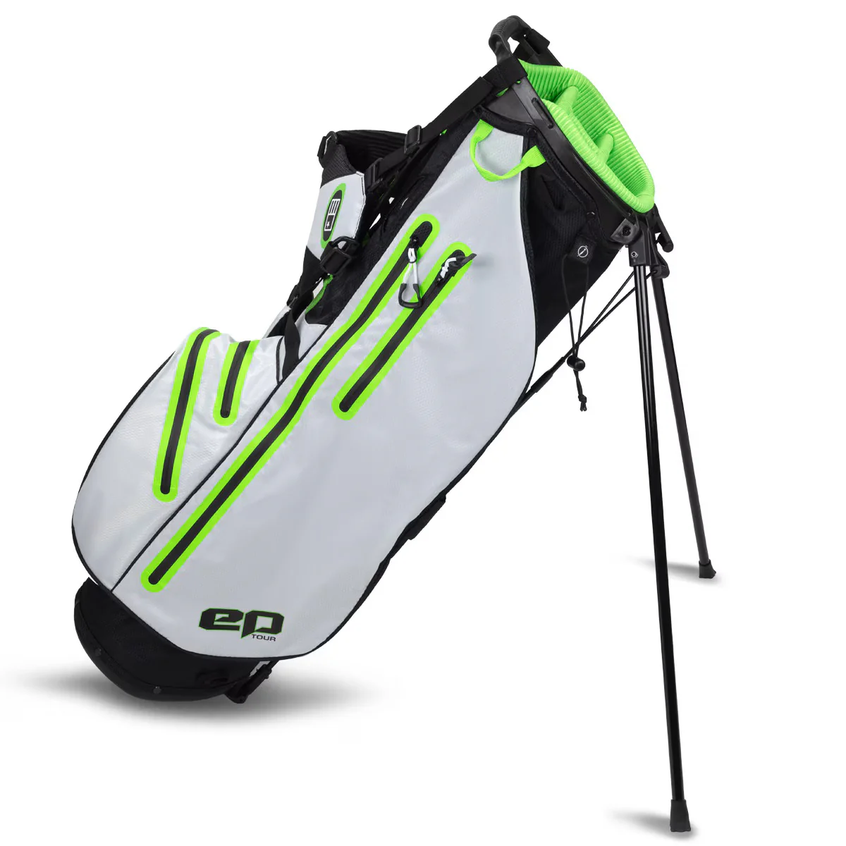 U.S. Kids Golf epTOUR Stand Bag Height 32 Inch White/Black/Green - Image 2