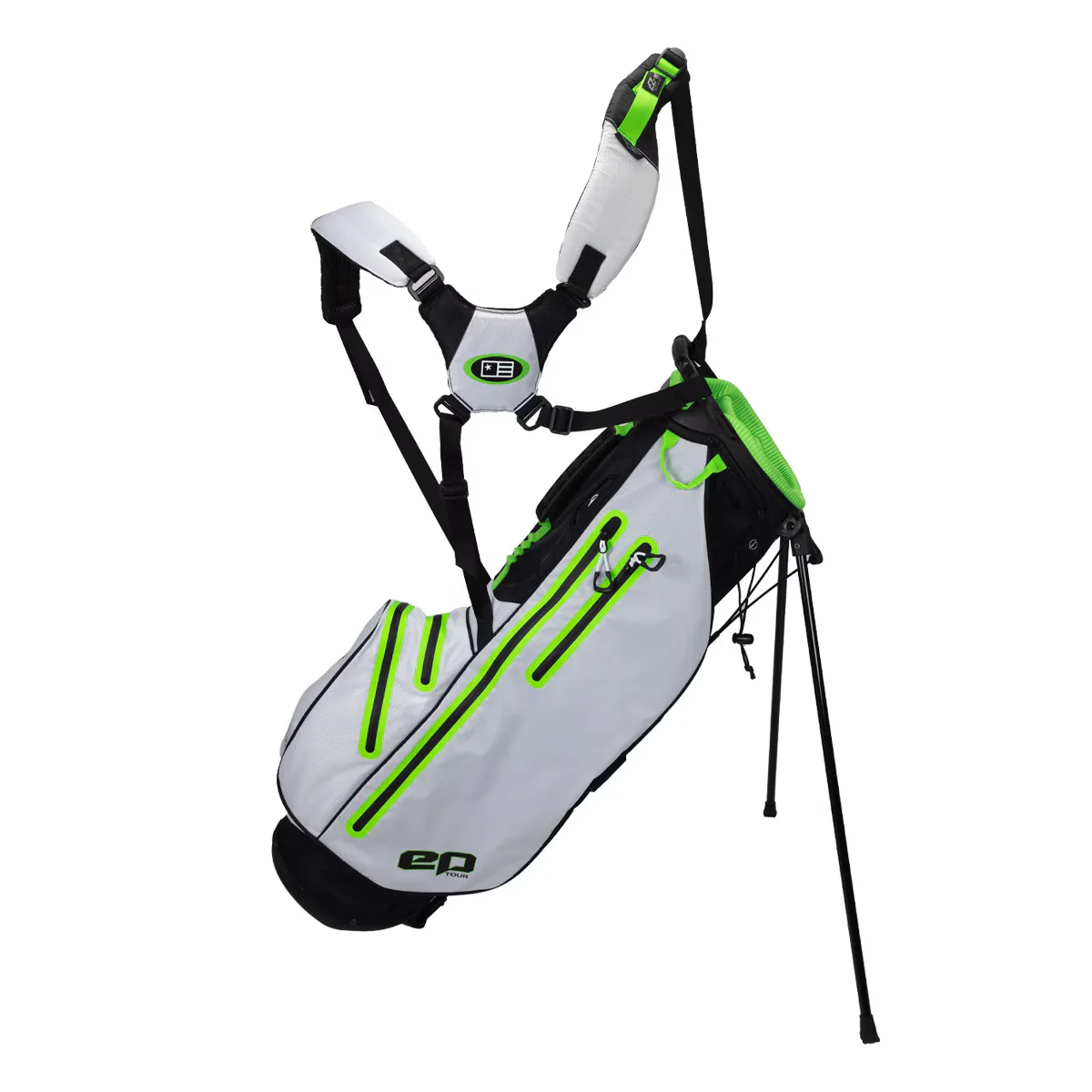U.S. Kids Golf epTOUR Stand Bag Height 32 Inch White/Black/Green - Image 3