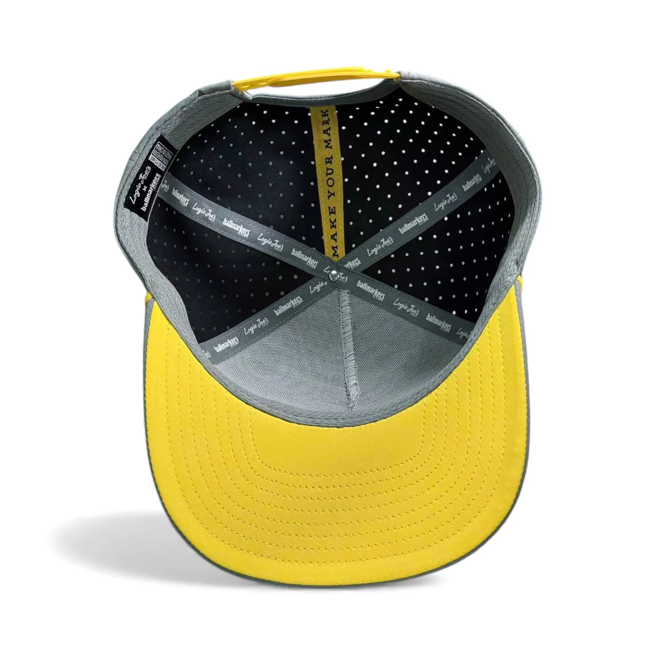 UFO Golf Hat | Snapback Cap | Built-in Magnetic Ball Marker Holder + Marker Included | Adjustable | Alien Gray - Image 8